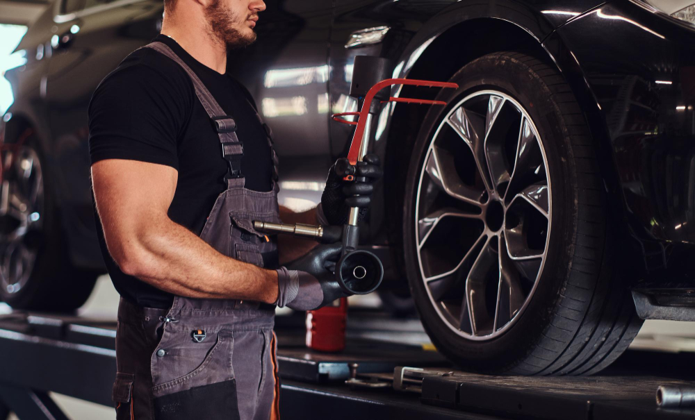 Tyre Services — Professional tyre fitting, balancing, rotation, and puncture repair. All major brands available at competitive prices in Sharjah. – Azeem Auto Maintenance Sharjah
